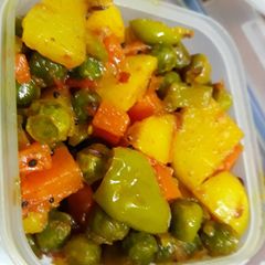 Mix vegetables dry curry A picture of Mix vegetables dry curry.