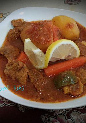 صورة لوصفة 🌺 صالونة لحم بالخضار 🌺