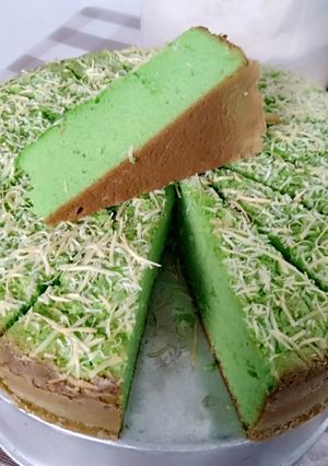 Foto resep Cake keju pandan