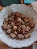 Crutones de pan integral