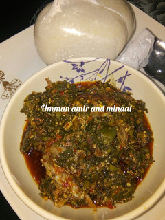 Tuwon semo da miyar agushi ainihin hoton girkin