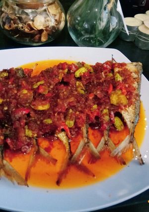 Foto resep 29. Kembung goreng sambal pete