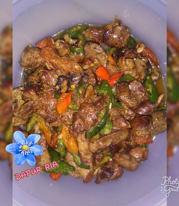 Foto resep Goreng asem ati ampela ayam cabe ijo 😍😍😍