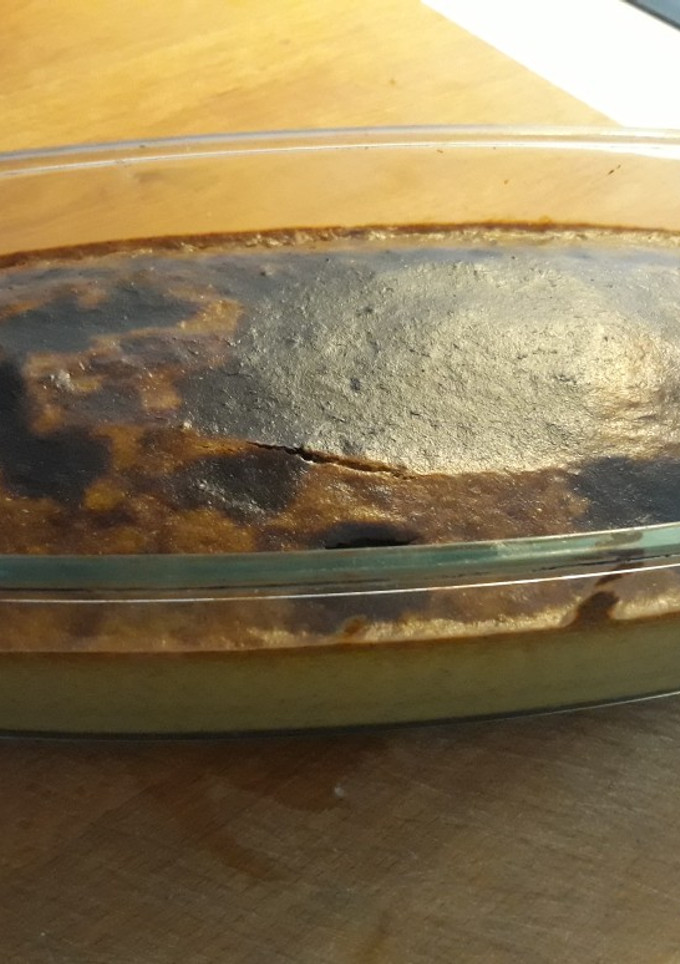 Una foto de Pudín de puerro