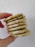 Tapitas de alfajor de pistacho