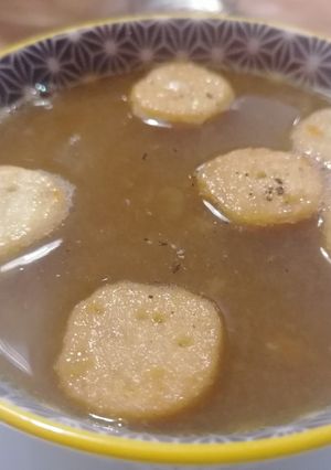 Une photo de Le bouillon de pot au feu