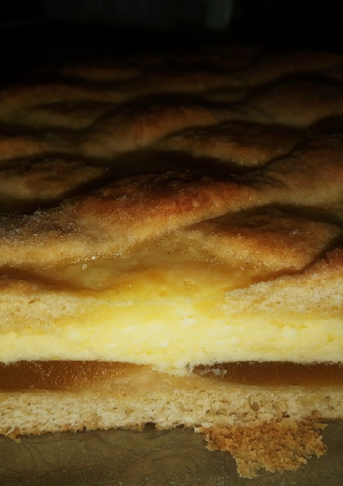 Una foto de Tarta de ricota y dulce de batata