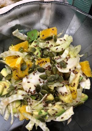 Una foto de Ensalada de Hinojo, Palta y Naranja