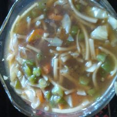 A picture of N_Noodles soup--.