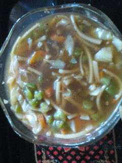 A picture of N_Noodles soup--.