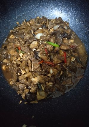 Foto resep Tumis Daging kambing saos Tiram