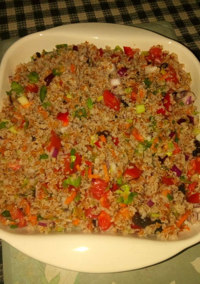 Una foto de Ensalada de trigo