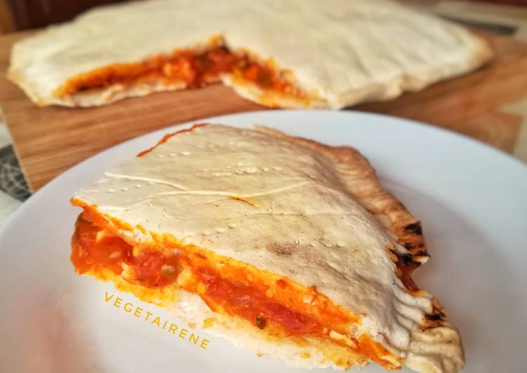 Empanada de pisto y tofu (vegana y sin gluten)