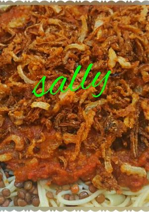 A picture of Authentic Egyptian Koshari.