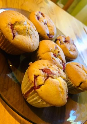 Epres muffin 🍓🧁 recept fotója