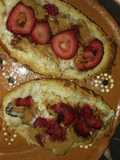 Molletes dulces de arroz con leche y fresas 🍓🍓