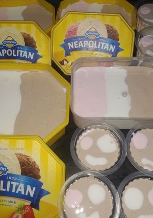 Foto resep Ice Cream Campina Homemade "Rainbow🌈"✓