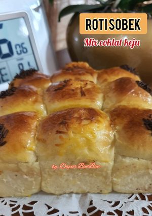 Foto resep Roti sobek (mix coklat keju)
