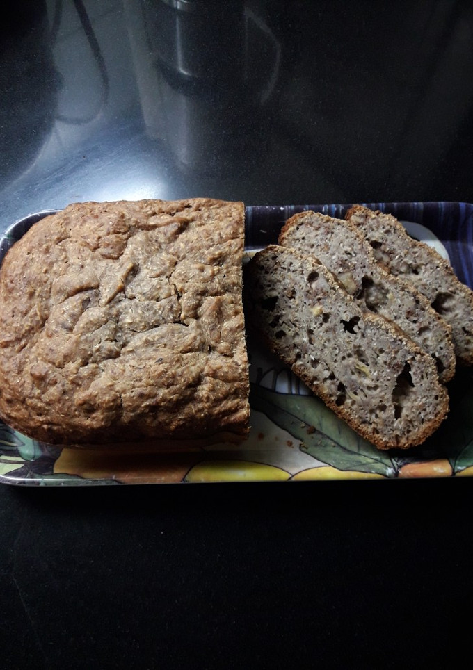 Una foto de Budín integral de banana y coco sin azúcar agregada