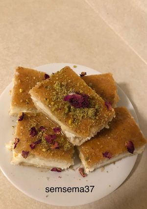 صورة لوصفة معمول مد بالقشطة