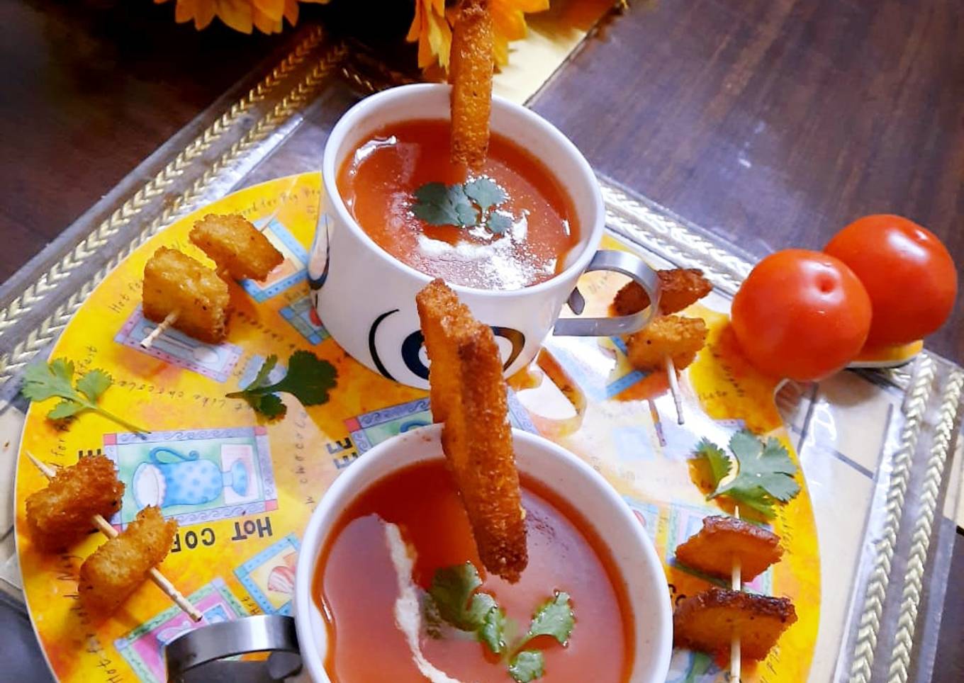 Roasted Tomato Ginger Soup