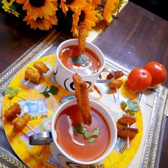 Roasted Tomato Ginger Soup A picture of Roasted Tomato Ginger Soup.