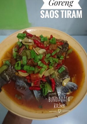Foto resep Ikan Bawal Goreng Saos Tiram