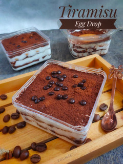 Foto resep Tiramisu Egg Drop (Dessert box)