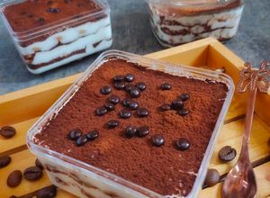 Foto resep Tiramisu Egg Drop (Dessert box)