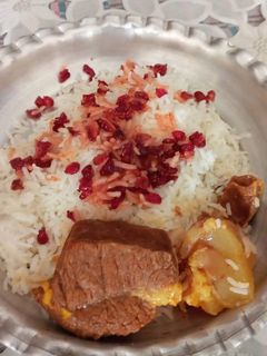 عکسی از دستور چلو گوشت عالی🤤