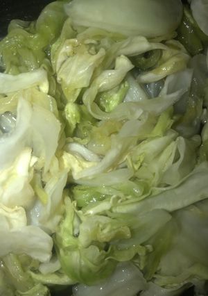 A picture of Sweet sautéed cabbage 🥬.