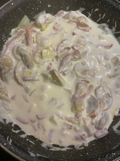 Una foto de Pasta carbonara