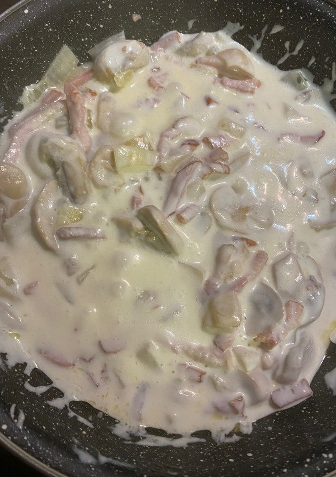 Una foto de Pasta carbonara