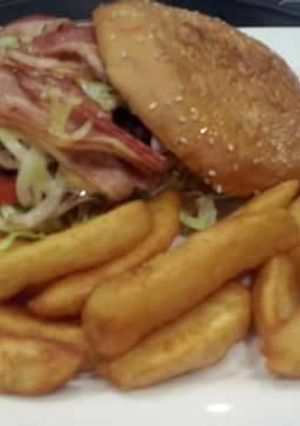 Una foto de Súper hamburguesa