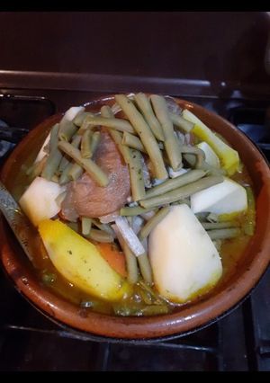 صورة لوصفة طاجين الغنمي بالبطاطا