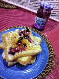 A picture of Blueberry French Toast.