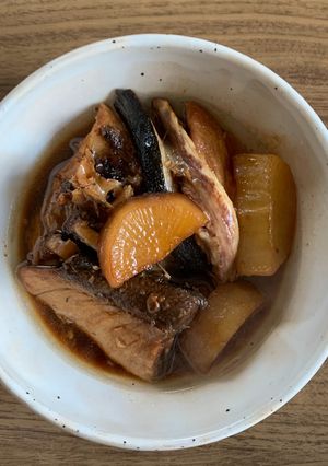 A picture of Master Buri Daikon: 10-Min Pressure Cooker Recipe for Collagen-Rich Yellowtail.