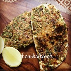 A picture of Herb Crusted Paneer [Without bread crumbs].