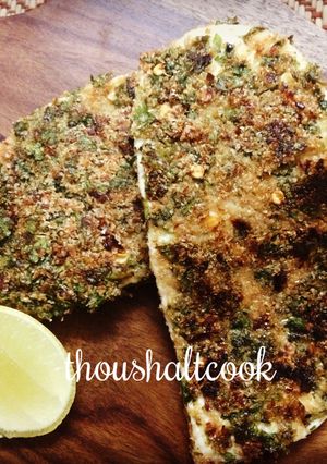 A picture of Herb Crusted Paneer [Without bread crumbs].