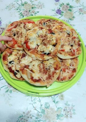 صورة لوصفة بيتزا 🍕
