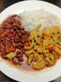Mondongo, Porotos y Arroz