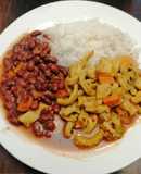 Mondongo, Porotos y Arroz