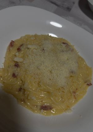 O poză a rețetei Paste carbonara.