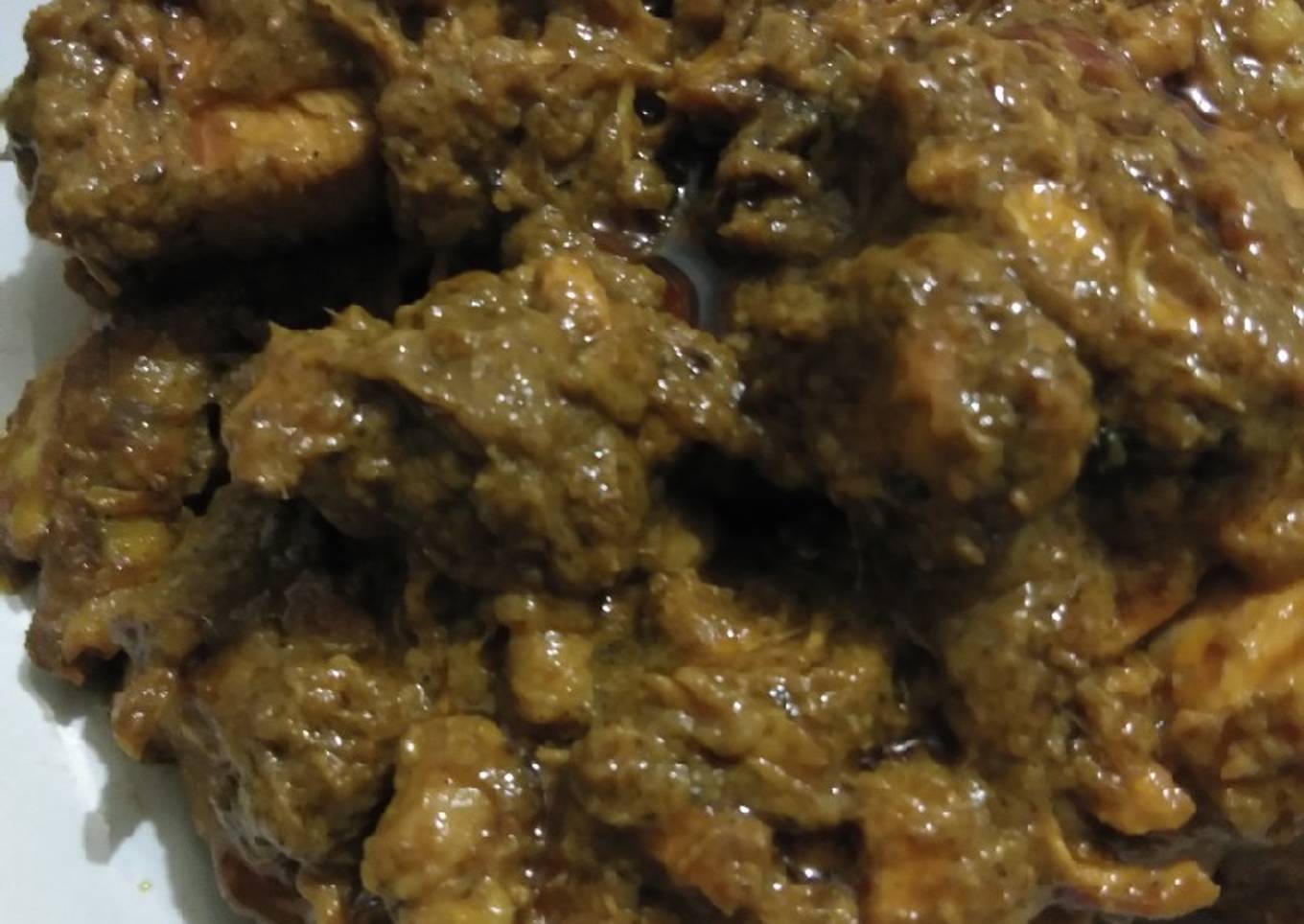 Bagaimana Menyiapkan Rendang ayam bumbu jadi, Sempurna