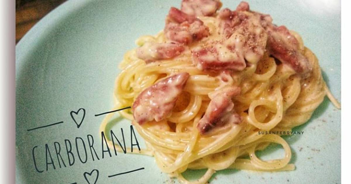 Resep Spaghetti Carbonara oleh Langit Senja Cookpad