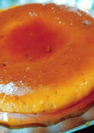 A picture of Eggless Caramel pudding.