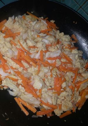 Foto resep 30. Orak arik kol, telur dan wortel