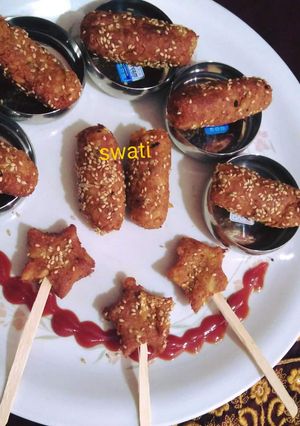 A picture of Soyabean kabab.