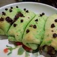 Roti manis pandan coklat