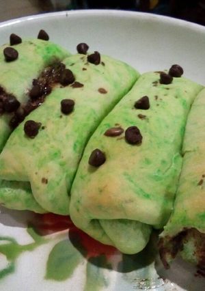 Foto resep Roti manis pandan coklat